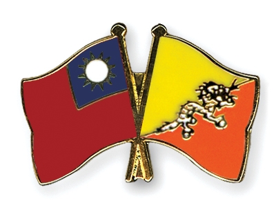 Fahnen Pins Taiwan Bhutan