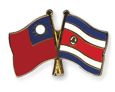 Fahnen Pins Taiwan Costa-Rica
