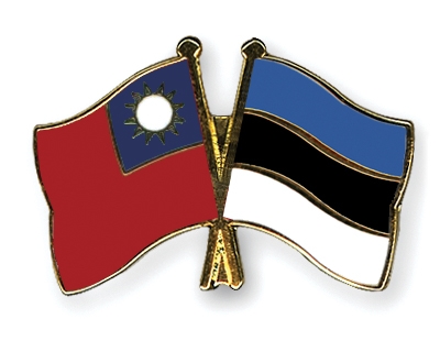 Fahnen Pins Taiwan Estland