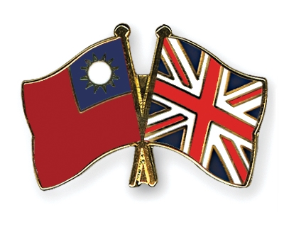 Fahnen Pins Taiwan Grossbritannien