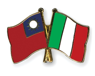 Fahnen Pins Taiwan Italien