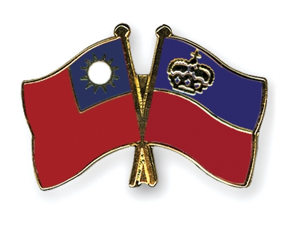 Fahnen Pins Taiwan Liechtenstein