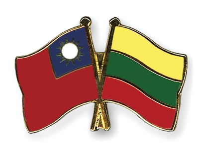 Fahnen Pins Taiwan Litauen