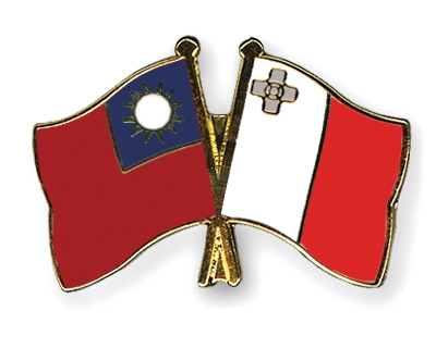 Fahnen Pins Taiwan Malta