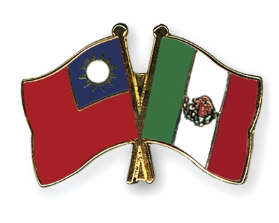 Fahnen Pins Taiwan Mexiko