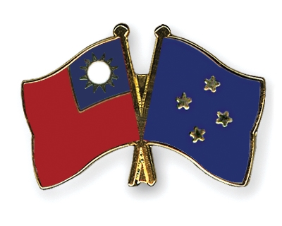 Fahnen Pins Taiwan Mikronesien