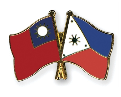 Fahnen Pins Taiwan Philippinen
