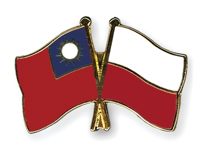 Fahnen Pins Taiwan Polen