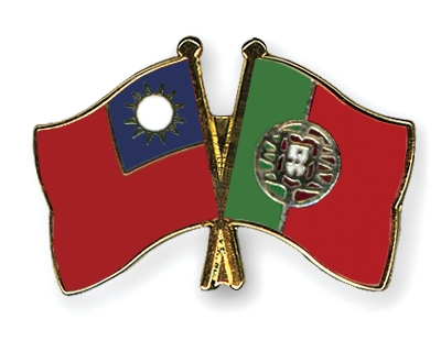 Fahnen Pins Taiwan Portugal