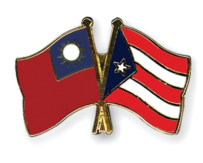 Fahnen Pins Taiwan Puerto-Rico