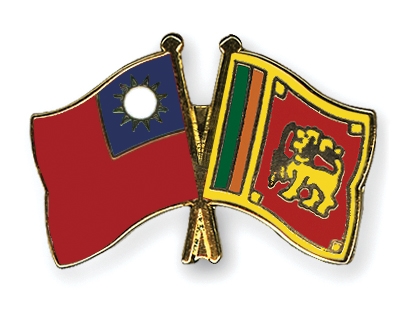 Fahnen Pins Taiwan Sri-Lanka