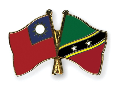 Fahnen Pins Taiwan St-Kitts-und-Nevis