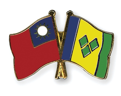 Fahnen Pins Taiwan St-Vincent-und-die-Grenadinen