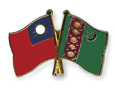 Fahnen Pins Taiwan Turkmenistan