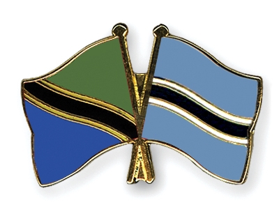 Fahnen Pins Tansania Botsuana