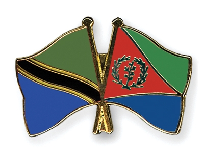 Fahnen Pins Tansania Eritrea