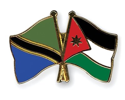 Fahnen Pins Tansania Jordanien