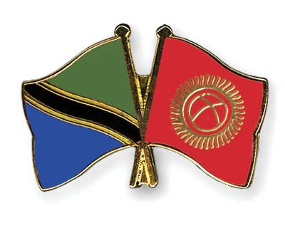 Fahnen Pins Tansania Kirgisistan