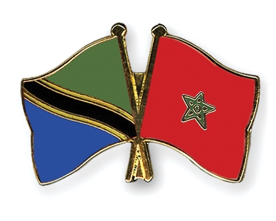 Fahnen Pins Tansania Marokko