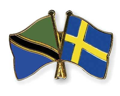 Fahnen Pins Tansania Schweden