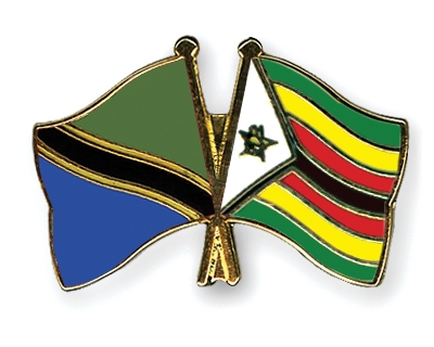 Fahnen Pins Tansania Simbabwe