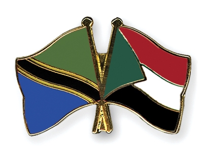 Fahnen Pins Tansania Sudan