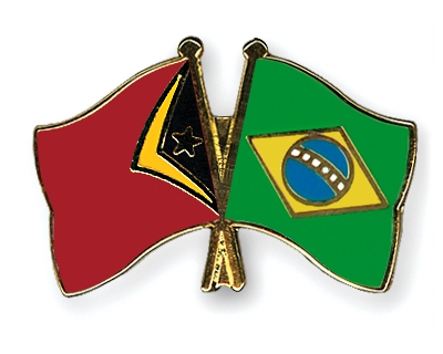 Fahnen Pins Timor-Leste Brasilien
