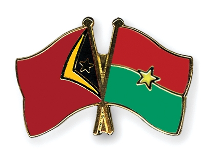 Fahnen Pins Timor-Leste Burkina-Faso