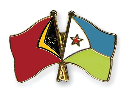 Fahnen Pins Timor-Leste Dschibuti