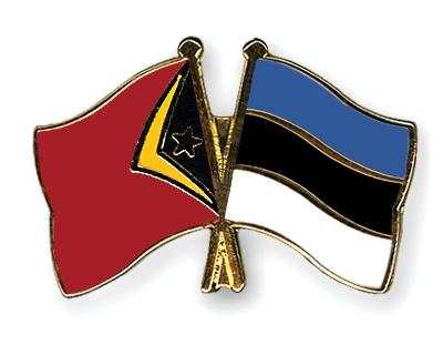 Fahnen Pins Timor-Leste Estland