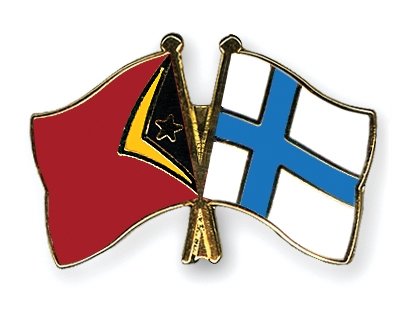 Fahnen Pins Timor-Leste Finnland