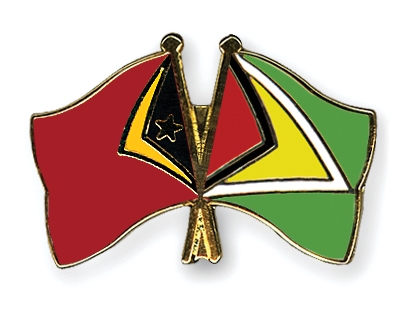 Fahnen Pins Timor-Leste Guyana