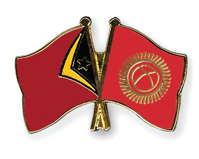 Fahnen Pins Timor-Leste Kirgisistan