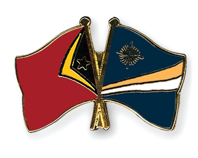 Fahnen Pins Timor-Leste Marshallinseln