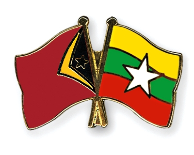 Fahnen Pins Timor-Leste Myanmar