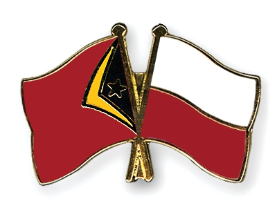 Fahnen Pins Timor-Leste Polen