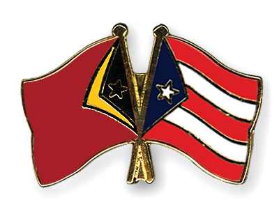 Fahnen Pins Timor-Leste Puerto-Rico