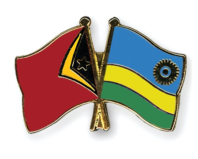 Fahnen Pins Timor-Leste Ruanda