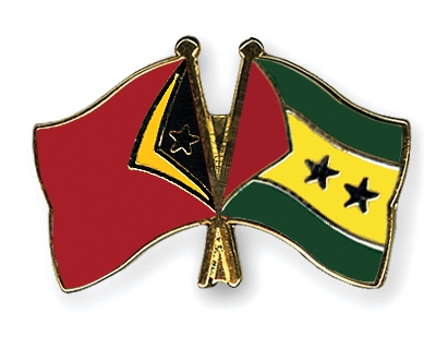 Fahnen Pins Timor-Leste Sao-Tome-und-Principe