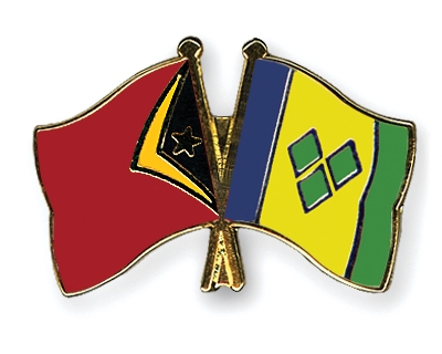 Fahnen Pins Timor-Leste St-Vincent-und-die-Grenadinen