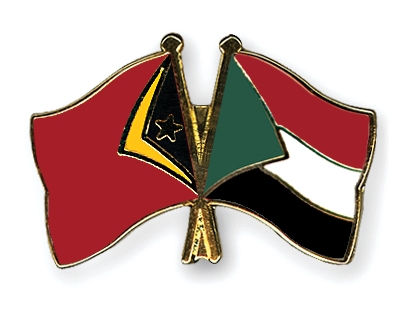Fahnen Pins Timor-Leste Sudan