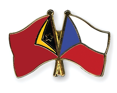 Fahnen Pins Timor-Leste Tschechische-Republik
