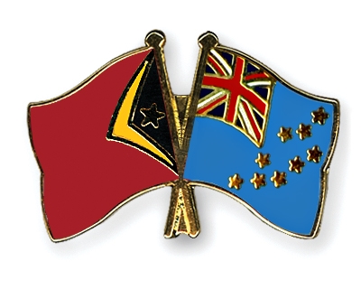 Fahnen Pins Timor-Leste Tuvalu