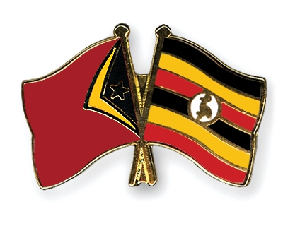 Fahnen Pins Timor-Leste Uganda