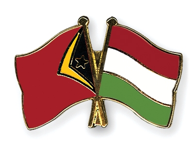 Fahnen Pins Timor-Leste Ungarn