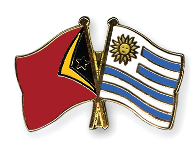 Fahnen Pins Timor-Leste Uruguay