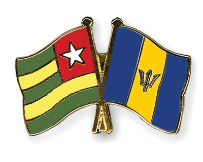 Fahnen Pins Togo Barbados