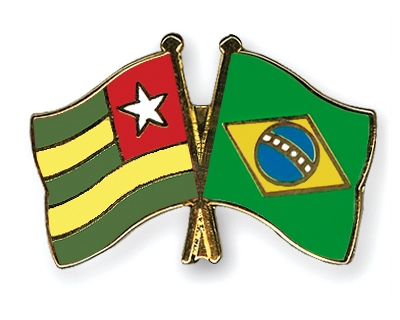 Fahnen Pins Togo Brasilien