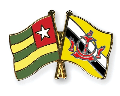 Fahnen Pins Togo Brunei-Darussalam