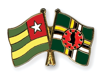Fahnen Pins Togo Dominica